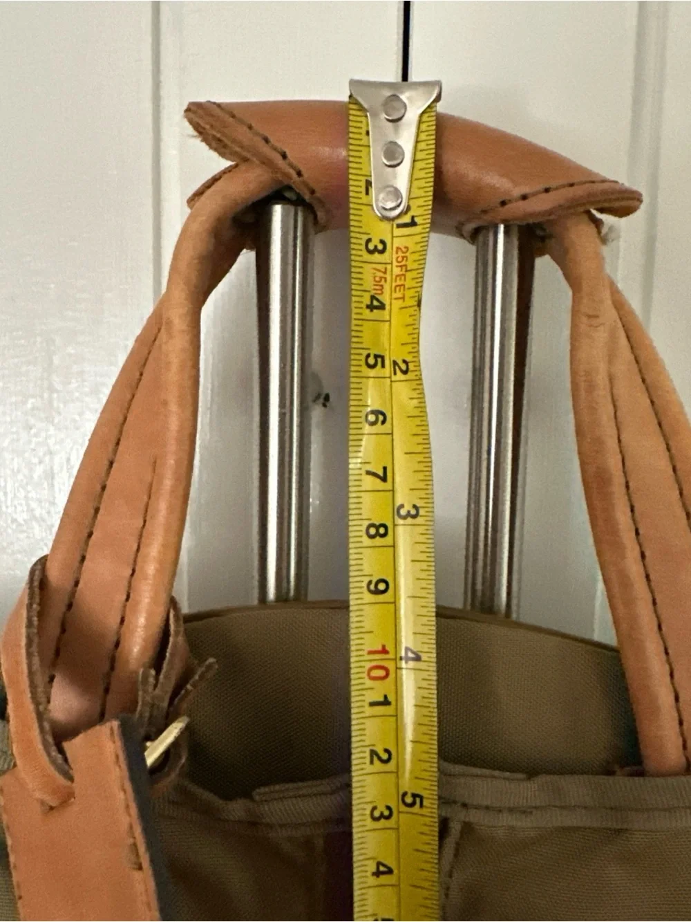 Hartmann Garment Bag for Men in Brown twill with Tan Trim